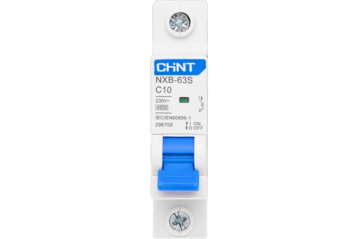 Автоматический выключатель CHINT NXB-63S 1P 10А 4,5kA тип C